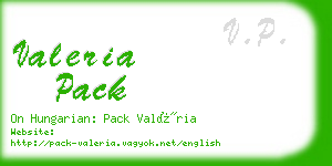 valeria pack business card